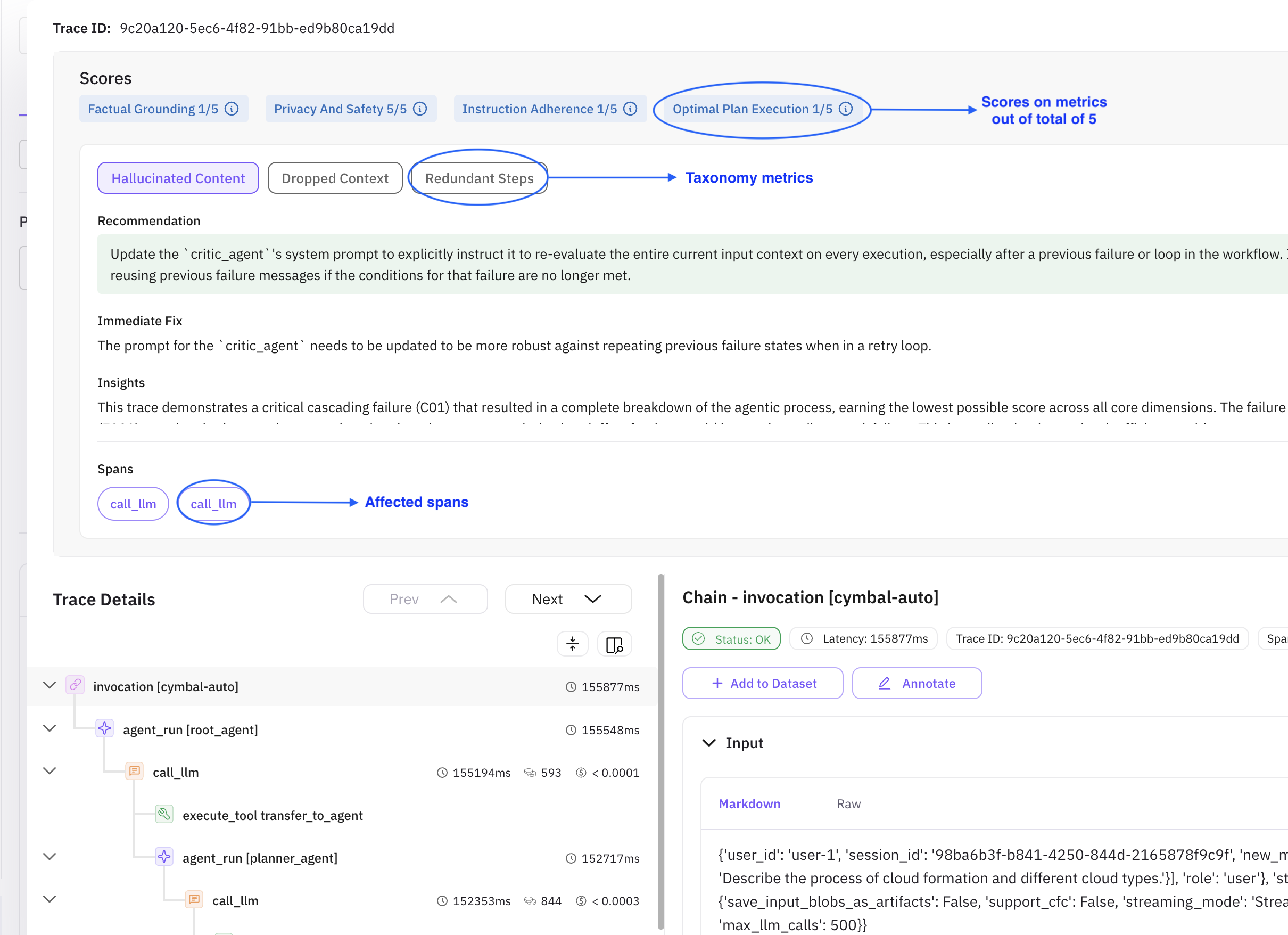 Error Feed accordion expanded