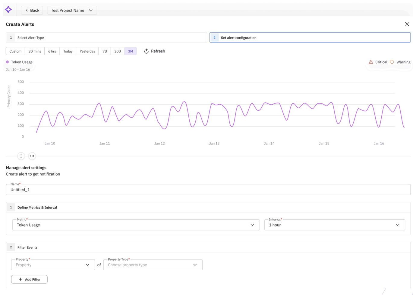 Fig 6. Creating alert rule
