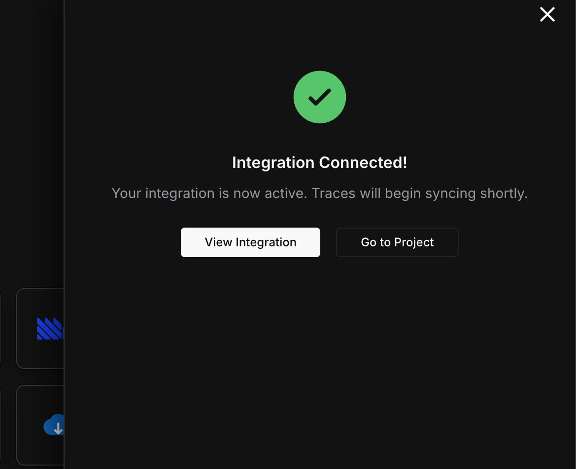Integration connected