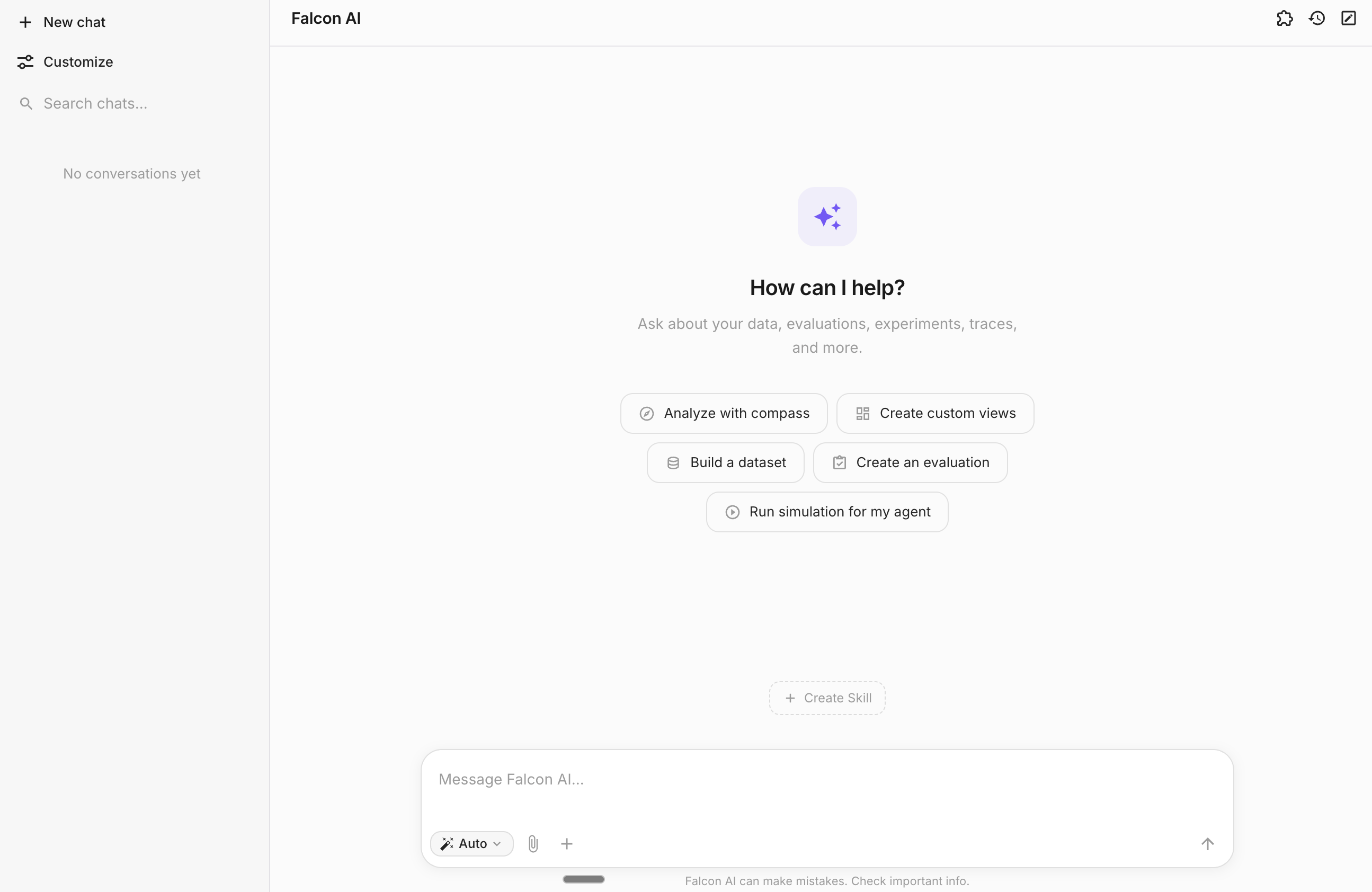 Open Falcon AI full page