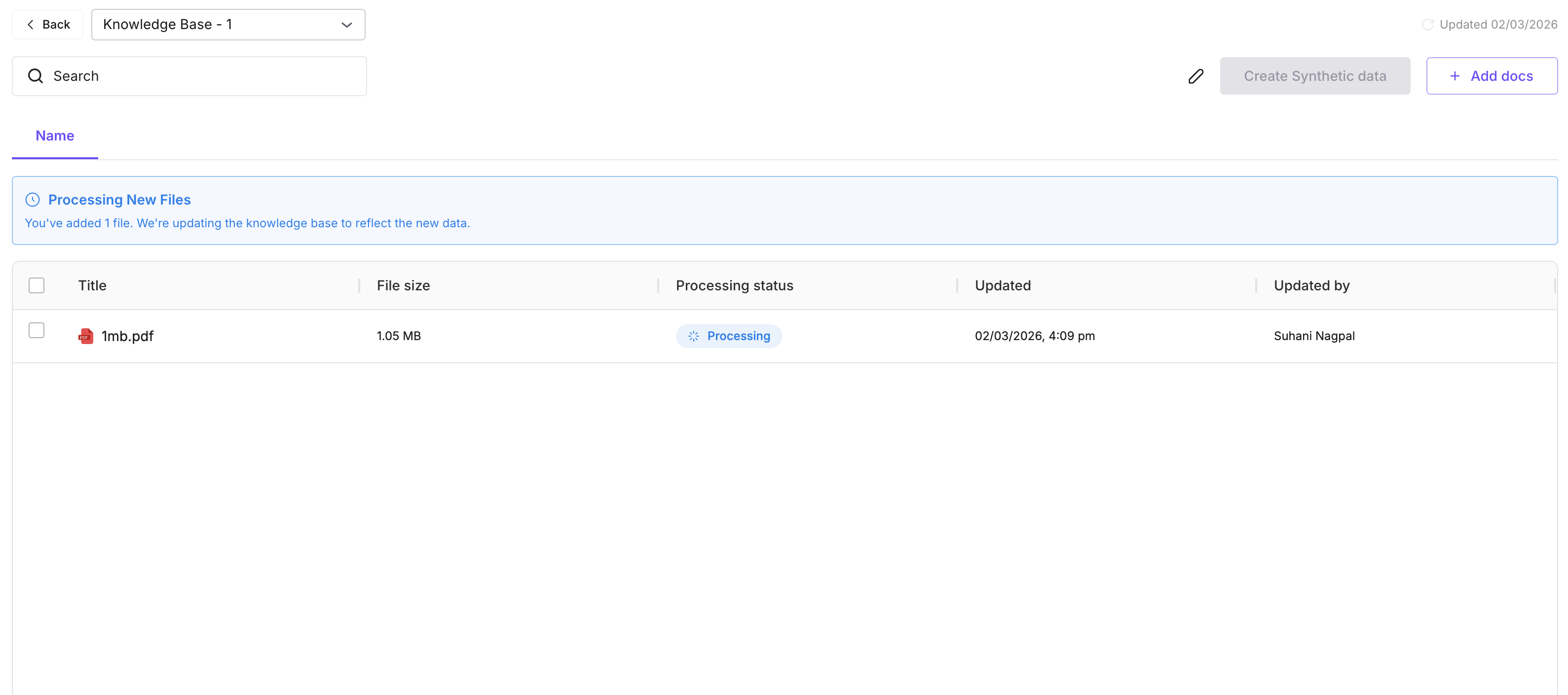 Monitor file processing