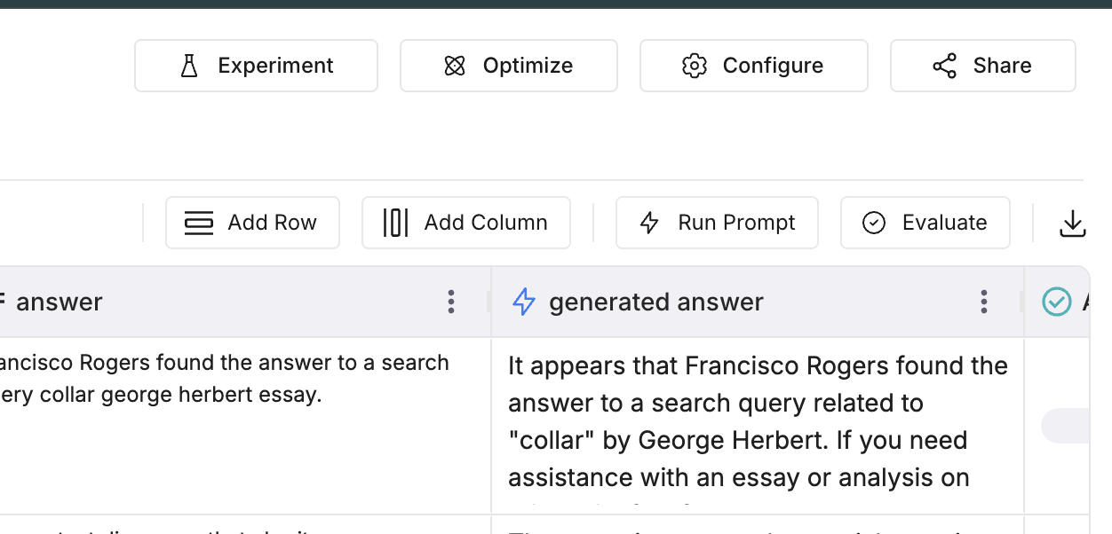 open the optimization panel