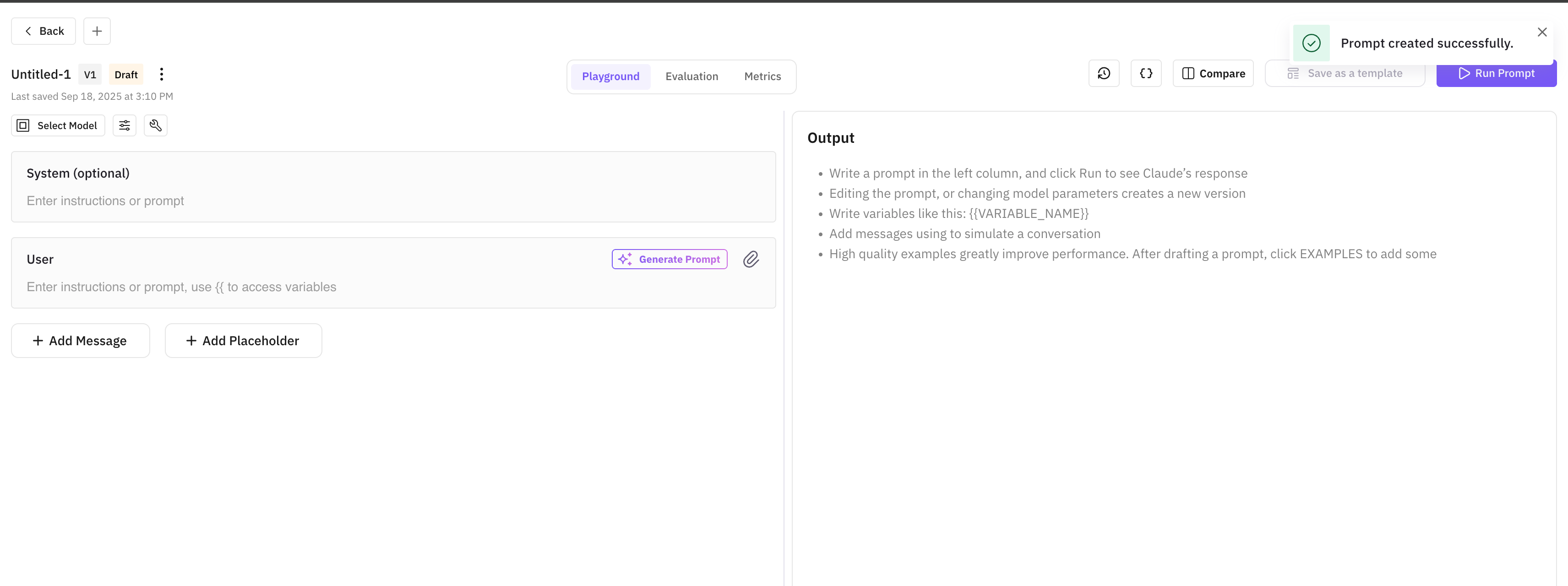 Select Start from scratch