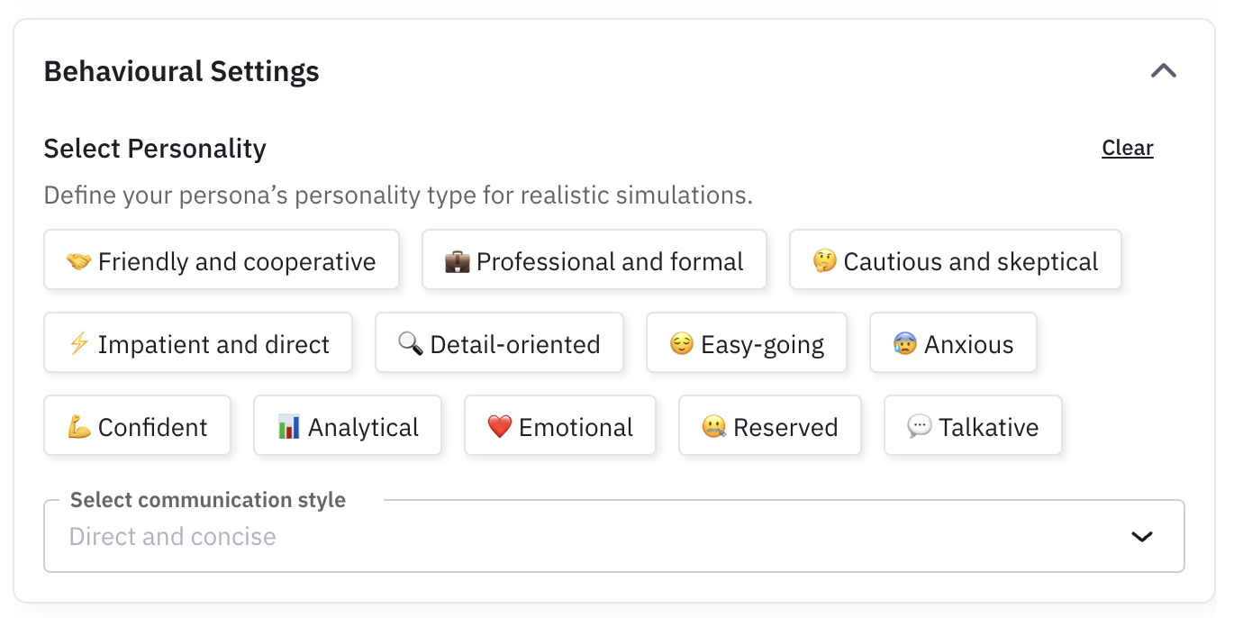 Create Custom Personas