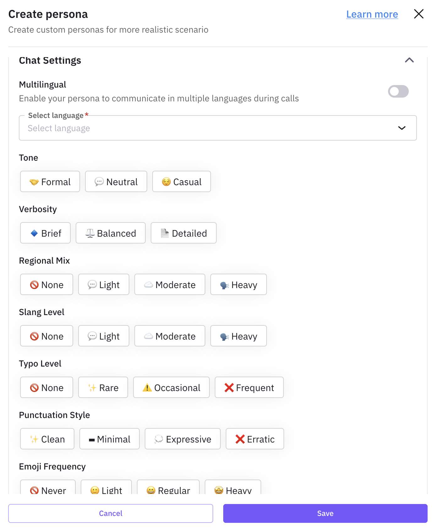 Create Custom Personas
